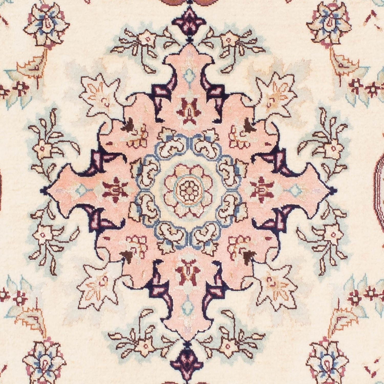 Alfombra de pasillo Alfombra Persa - Tabriz - Real - 212 x 81 cm - beige