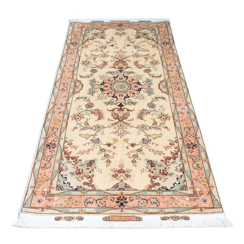 Alfombra de pasillo Alfombra Persa - Tabriz - Real - 212 x 81 cm - beige