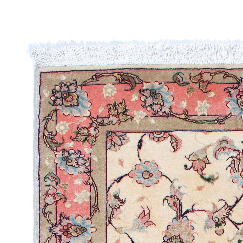 Alfombra de pasillo Alfombra Persa - Tabriz - Real - 202 x 77 cm - beige