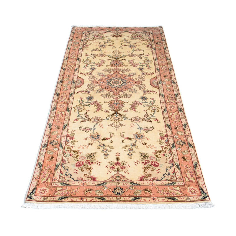 Alfombra de pasillo Alfombra Persa - Tabriz - Real - 221 x 82 cm - beige