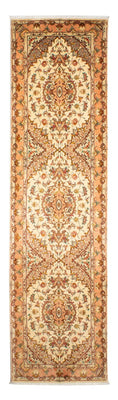 Alfombra de pasillo Alfombra Persa - Tabriz - Real - 314 x 87 cm - beige