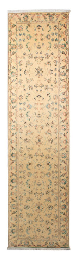 Alfombra de pasillo Alfombra Persa - Tabriz - Real - 292 x 79 cm - marrón claro