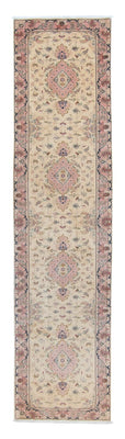 Alfombra de pasillo Alfombra Persa - Tabriz - Real - 397 x 87 cm - beige