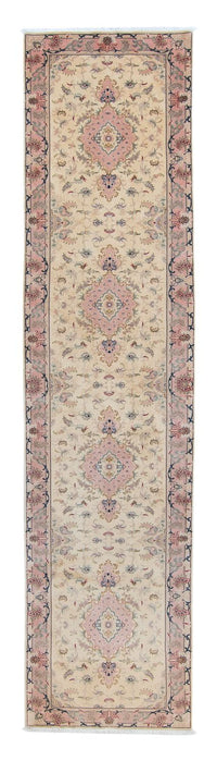 Alfombra de pasillo Alfombra Persa - Tabriz - Real - 397 x 87 cm - beige