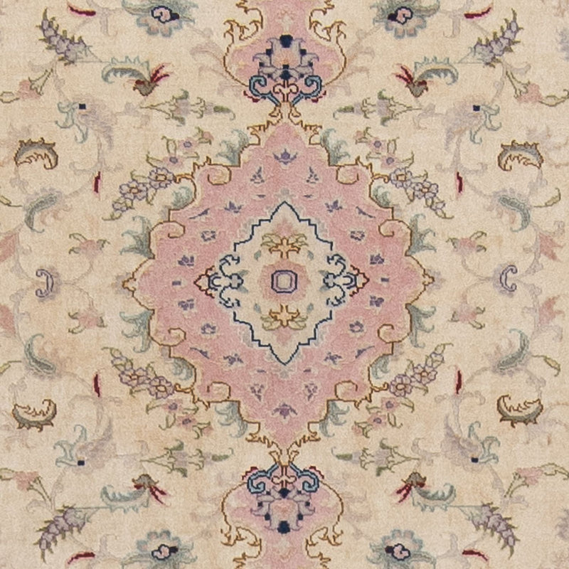 Alfombra de pasillo Alfombra Persa - Tabriz - Real - 397 x 87 cm - beige