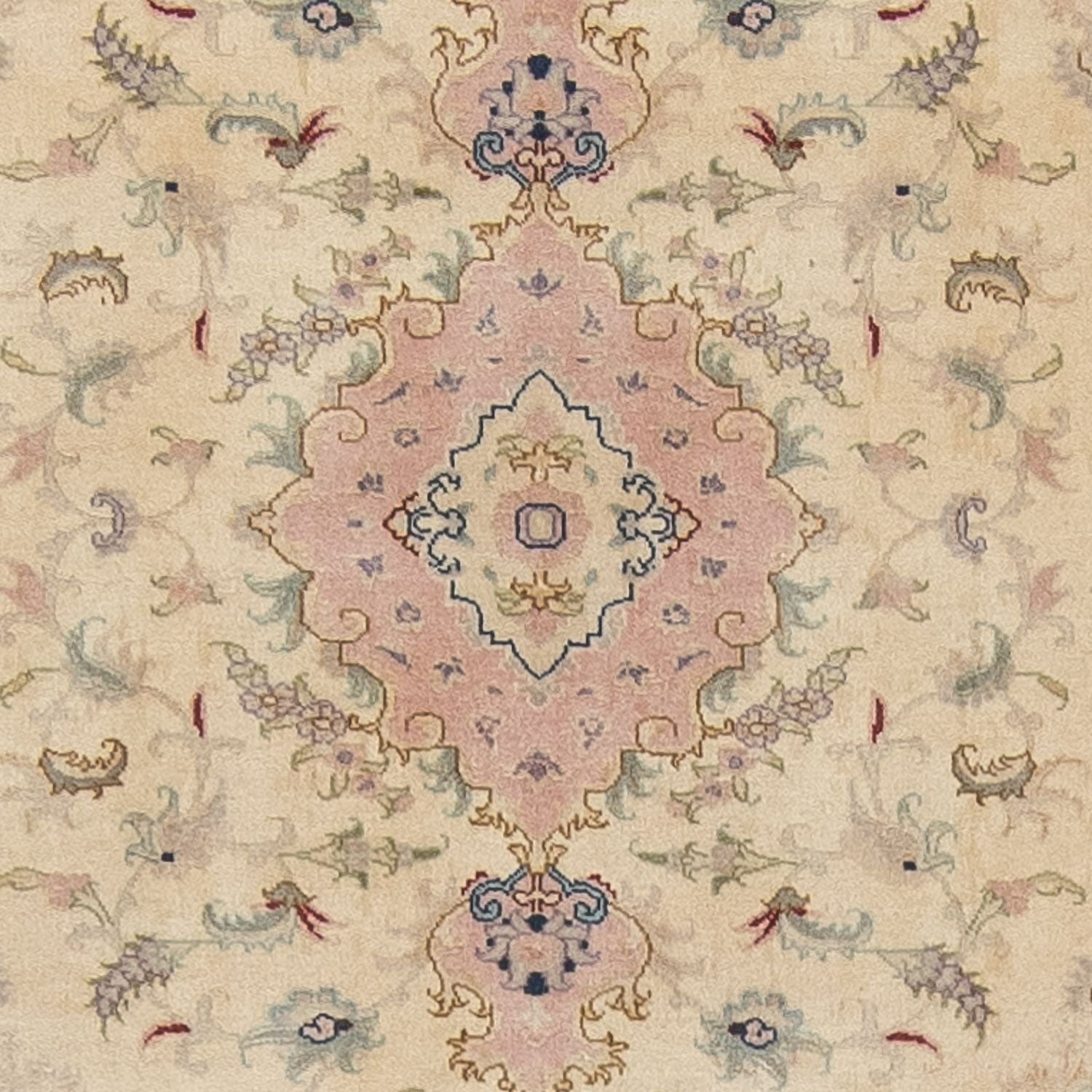 Alfombra de pasillo Alfombra Persa - Tabriz - Real - 397 x 86 cm - beige
