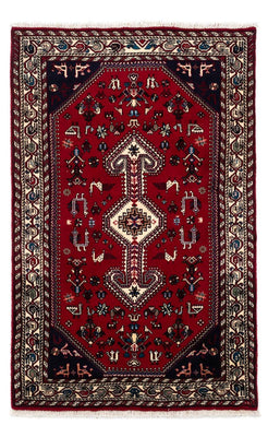 Alfombra persa - Nómada - 163 x 99 cm - rojo oscuro
