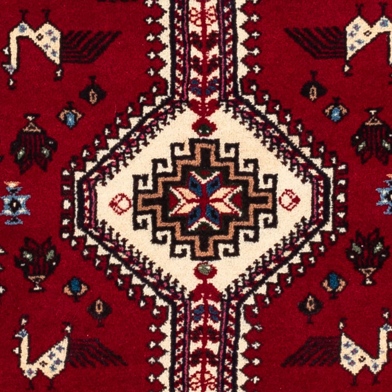 Alfombra persa - Nómada - 163 x 99 cm - rojo oscuro
