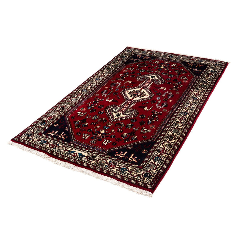 Alfombra persa - Nómada - 163 x 99 cm - rojo oscuro