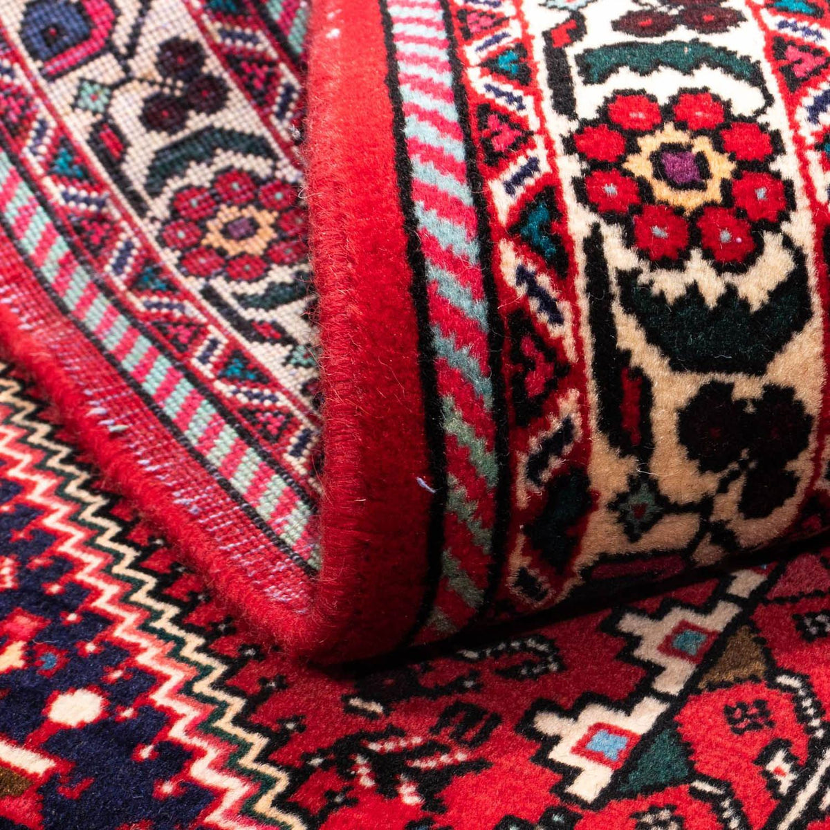 Alfombra persa - Nómada - 149 x 106 cm - rojo oscuro