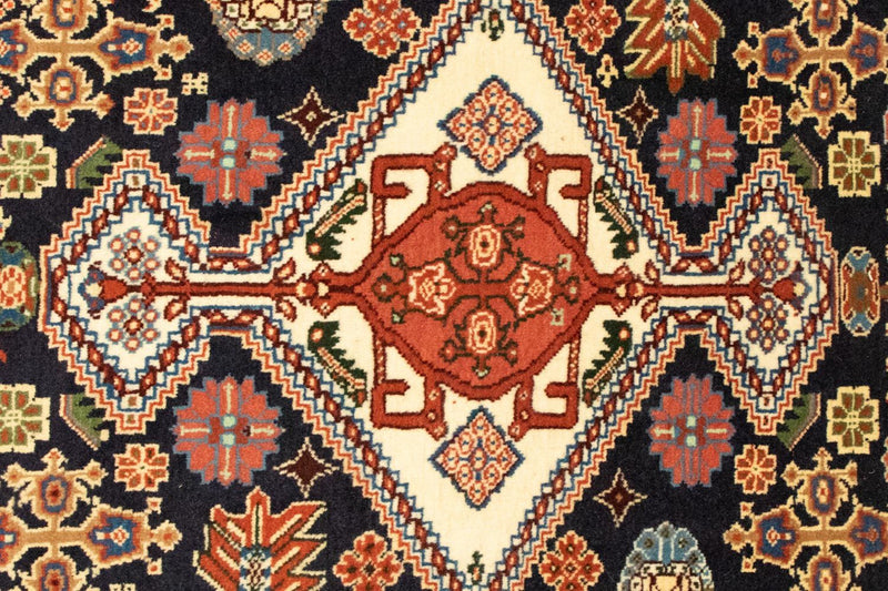 Alfombra persa - Nómada - 133 x 102 cm - azul oscuro
