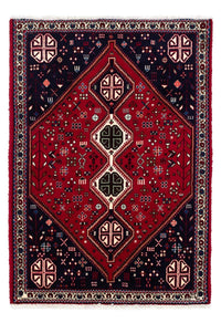 Alfombra persa - Nómada - 145 x 100 cm - rojo oscuro