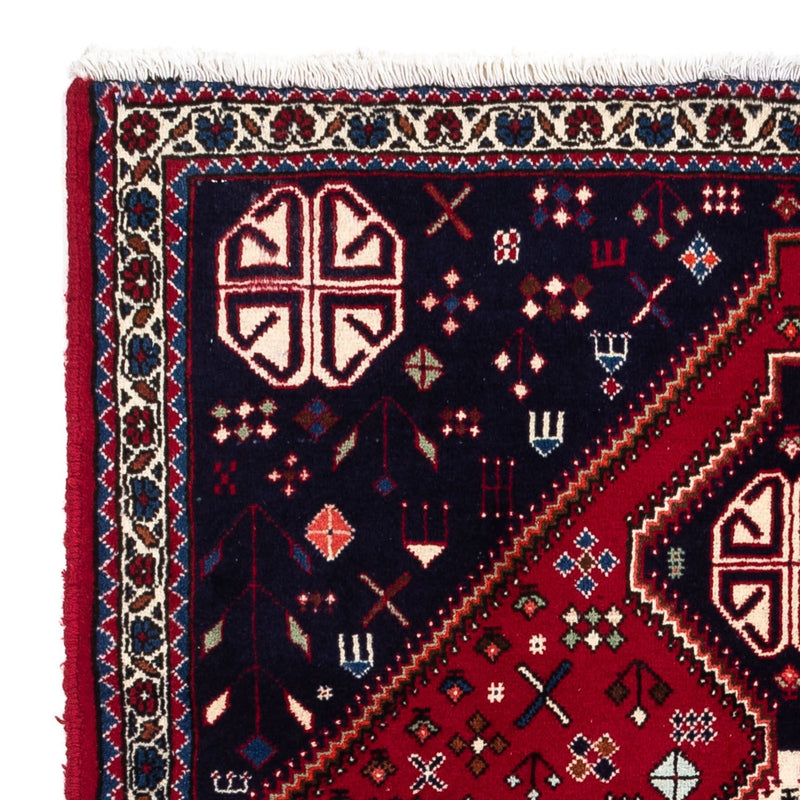 Alfombra persa - Nómada - 145 x 100 cm - rojo oscuro