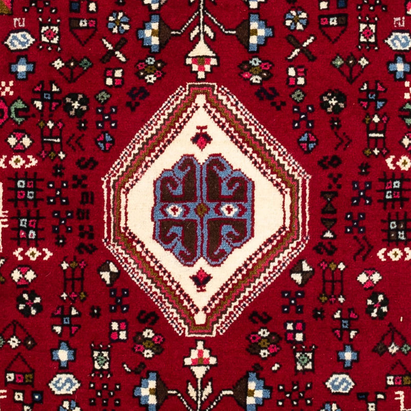 Alfombra persa - Nómada - 150 x 98 cm - rojo oscuro
