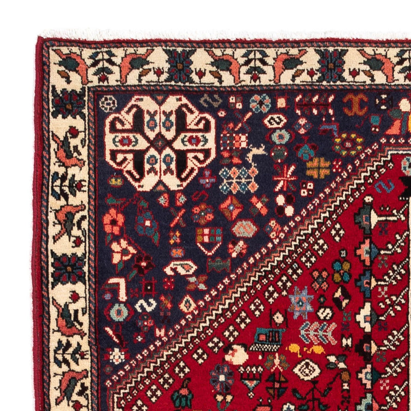 Alfombra persa - Nómada - 154 x 107 cm - rojo oscuro