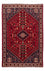 Alfombra persa - Nómada - 144 x 100 cm - rojo oscuro