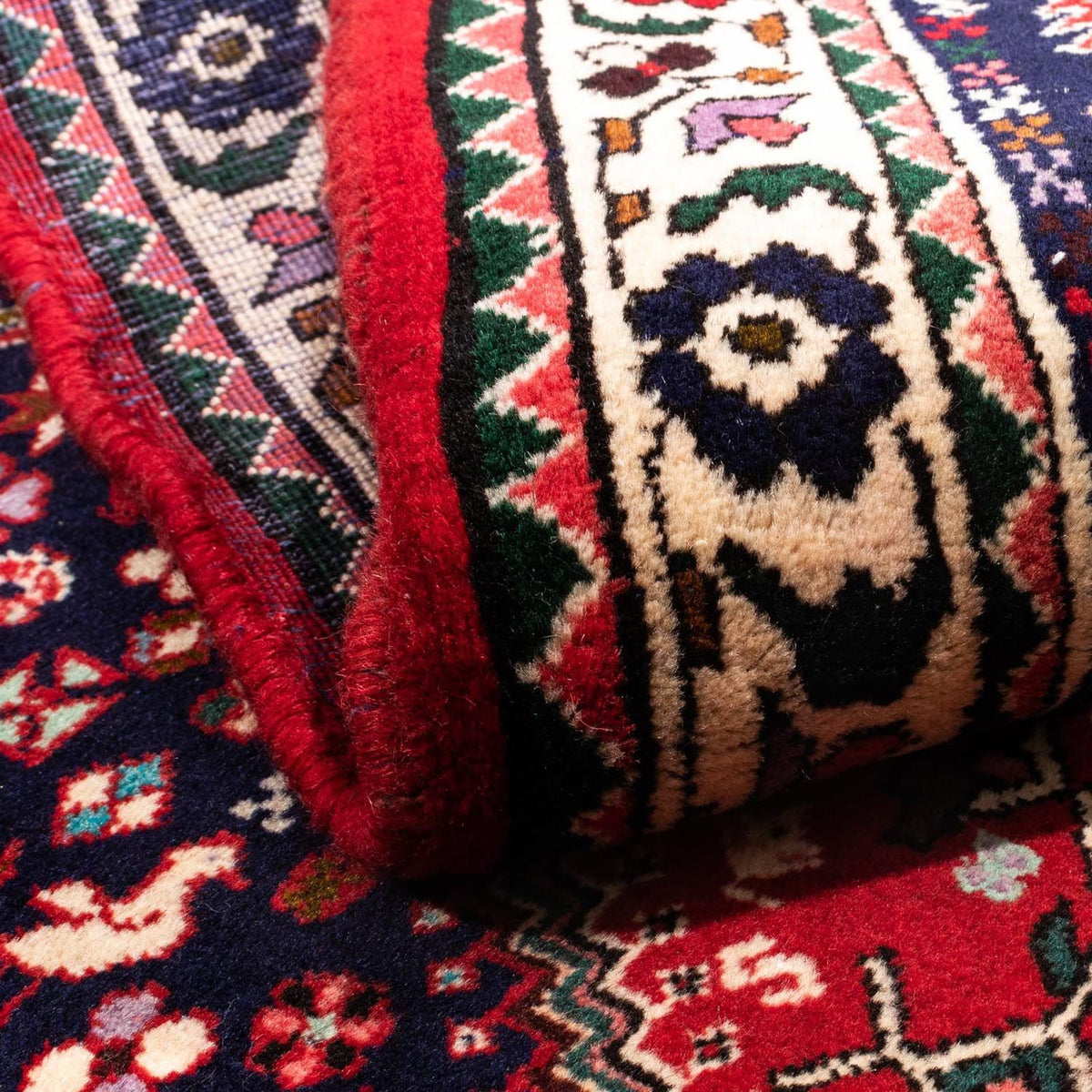 Alfombra persa - Nómada - 148 x 108 cm - rojo oscuro