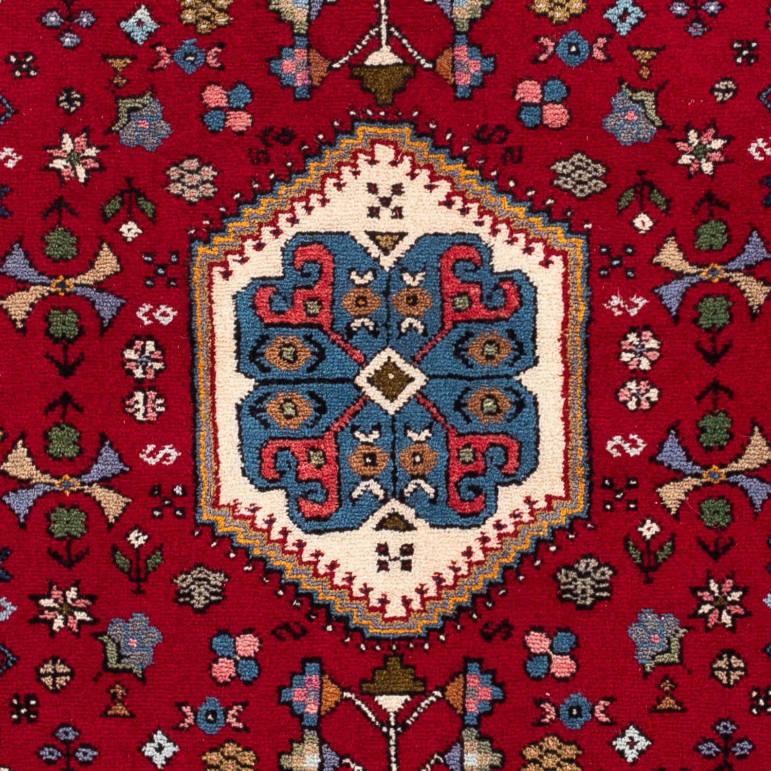 Alfombra persa - Nómada - 144 x 98 cm - rojo oscuro