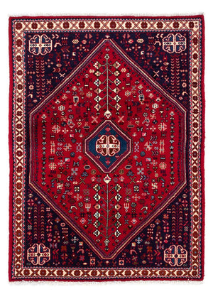 Alfombra persa - Nómada - 150 x 103 cm - rojo oscuro
