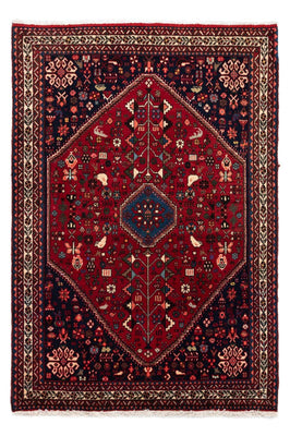 Alfombra persa - Nómada - 145 x 100 cm - rojo oscuro