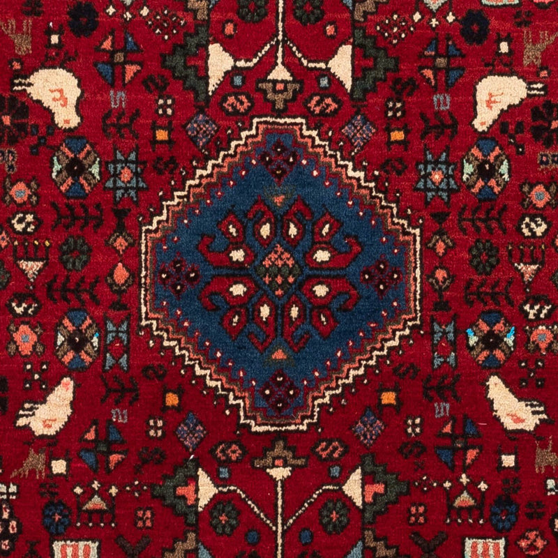 Alfombra persa - Nómada - 145 x 100 cm - rojo oscuro