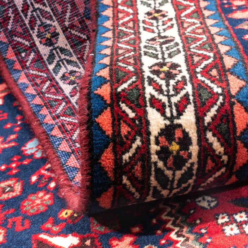 Alfombra persa - Nómada - 145 x 100 cm - rojo oscuro