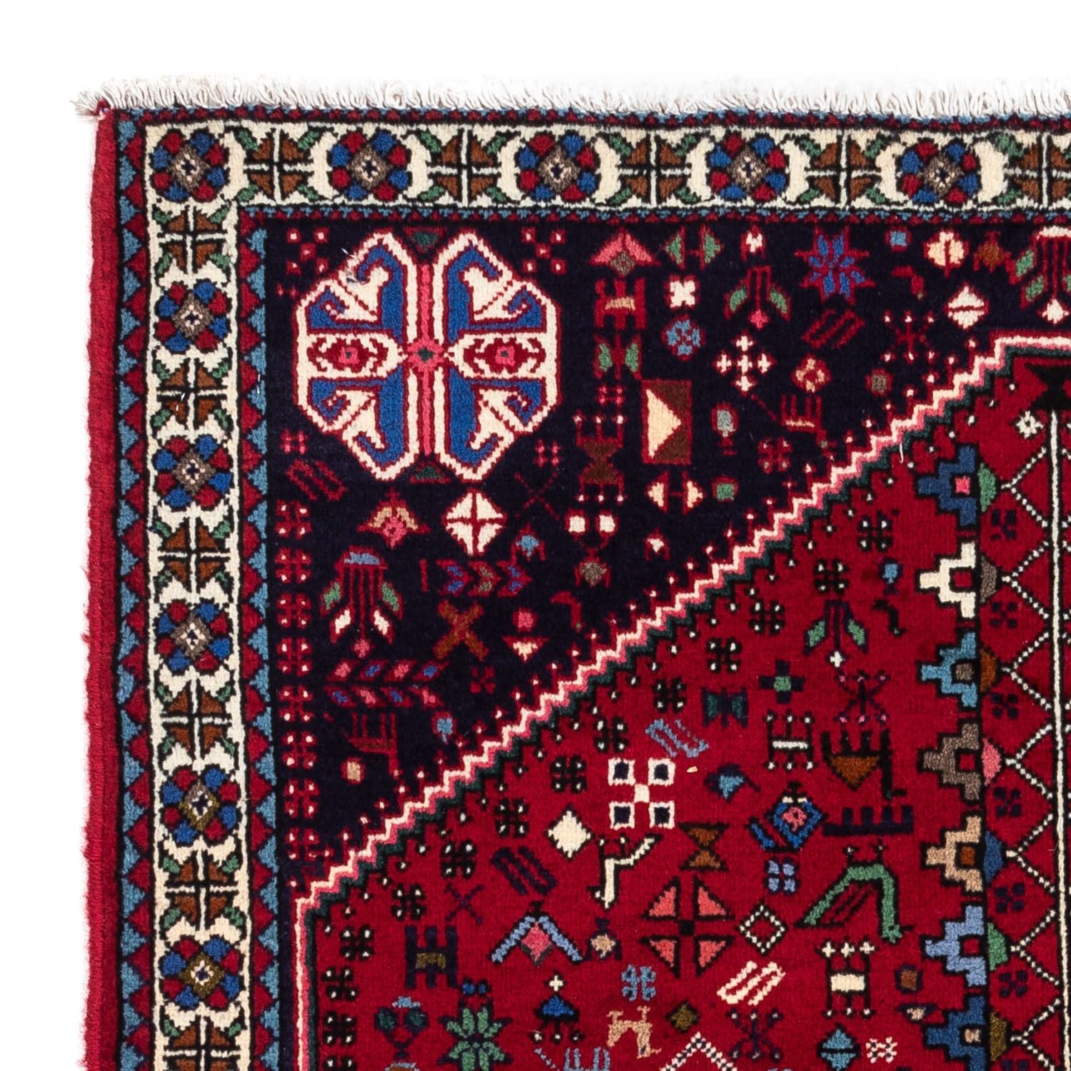 Alfombra persa - Nómada - 148 x 100 cm - rojo oscuro