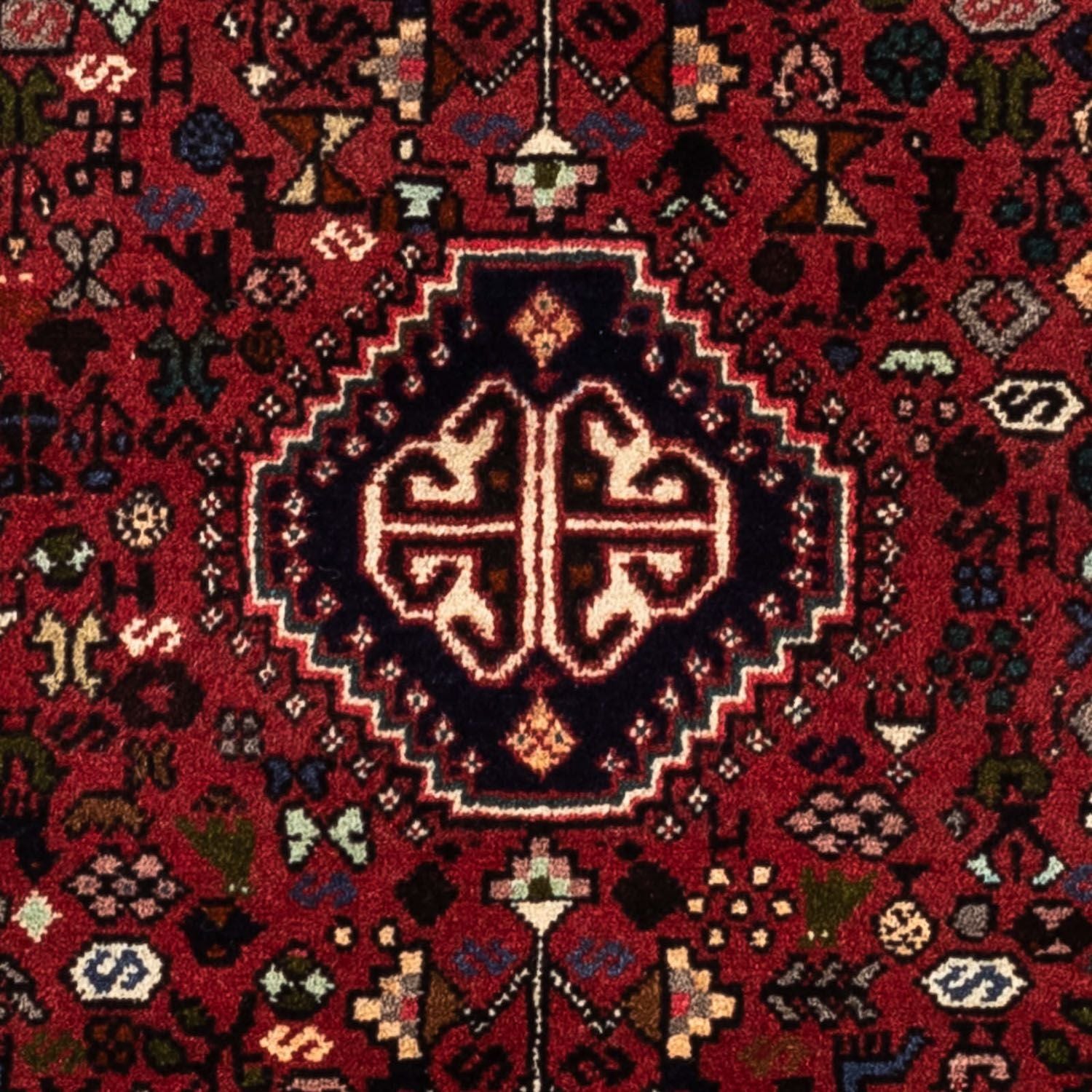 Alfombra persa - Nómada - 152 x 110 cm - rojo oscuro