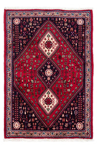 Alfombra persa - Nómada - 143 x 97 cm - rojo oscuro
