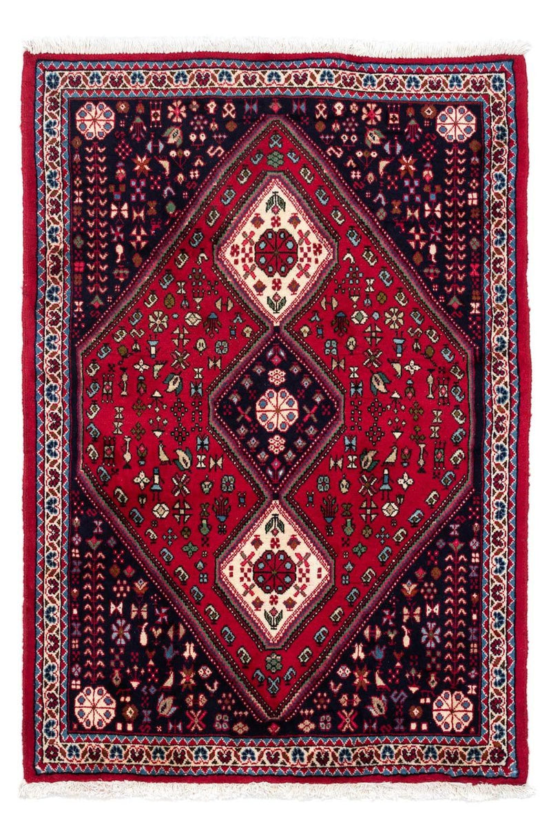 Alfombra persa - Nómada - 143 x 97 cm - rojo oscuro