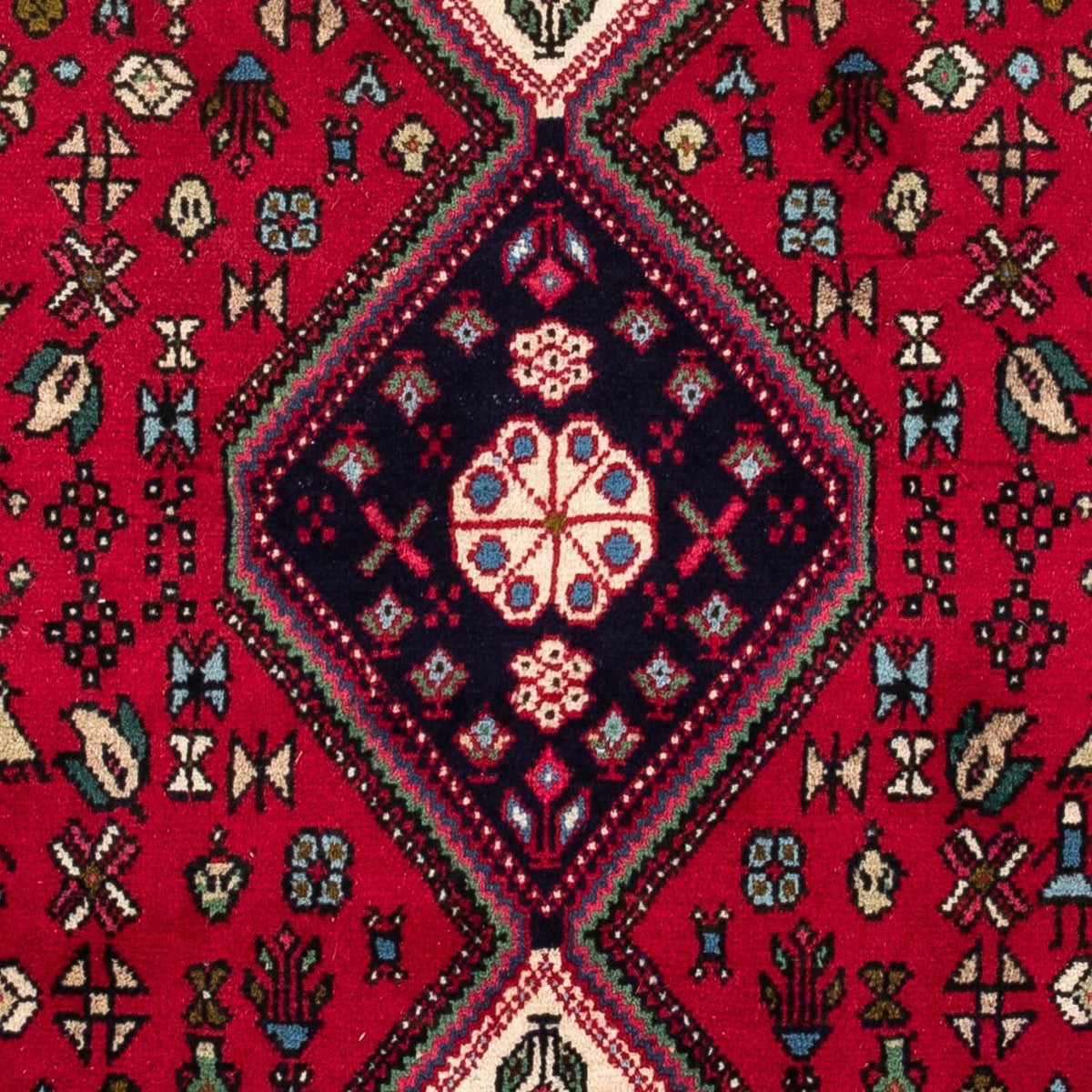 Alfombra persa - Nómada - 143 x 97 cm - rojo oscuro