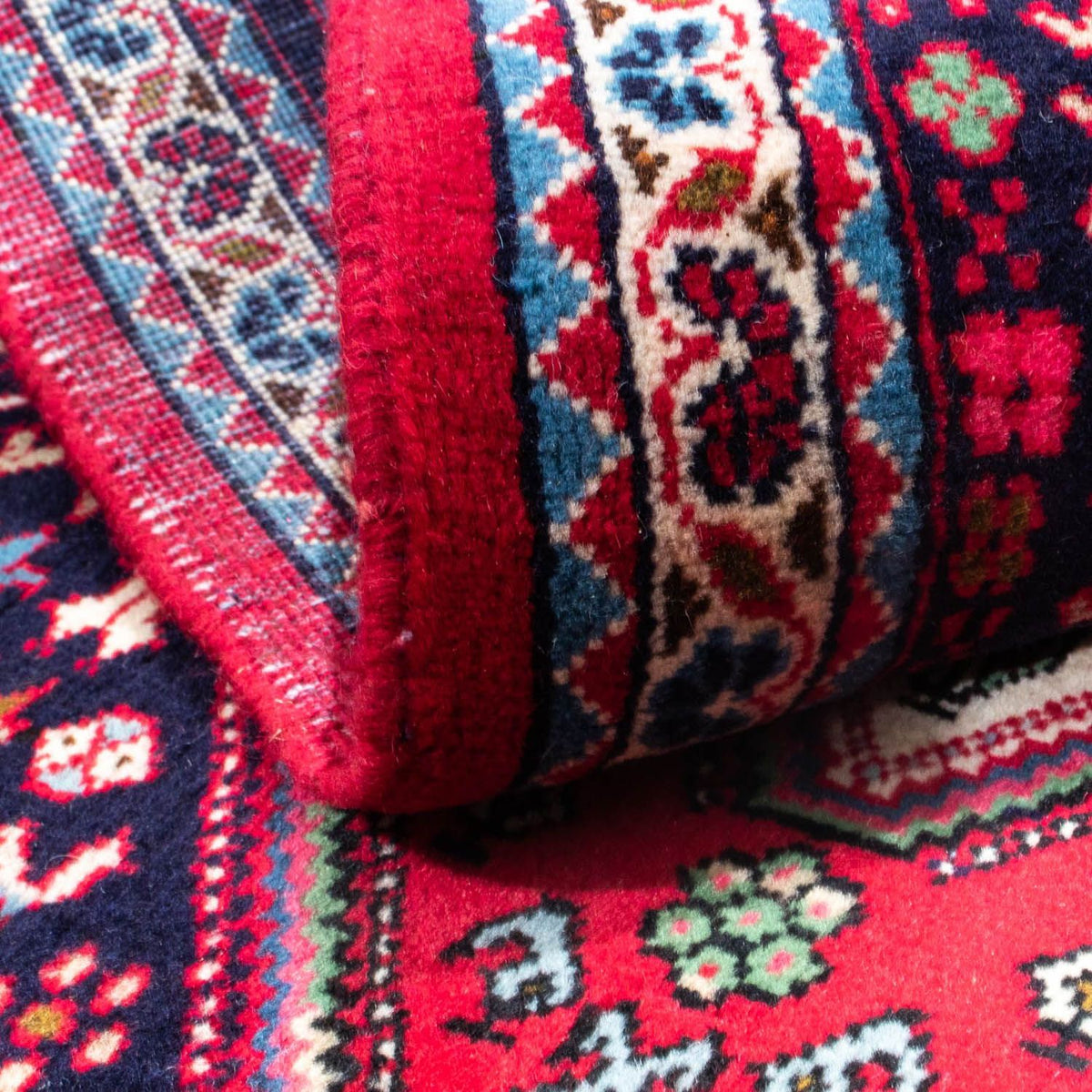 Alfombra persa - Nómada - 143 x 97 cm - rojo oscuro