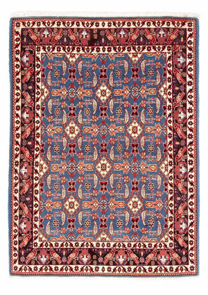 Alfombra persa - Nómada - 146 x 107 cm - azul oscuro