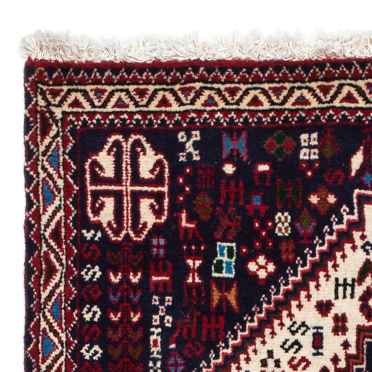 Alfombra persa - Nómada - 123 x 75 cm - beige