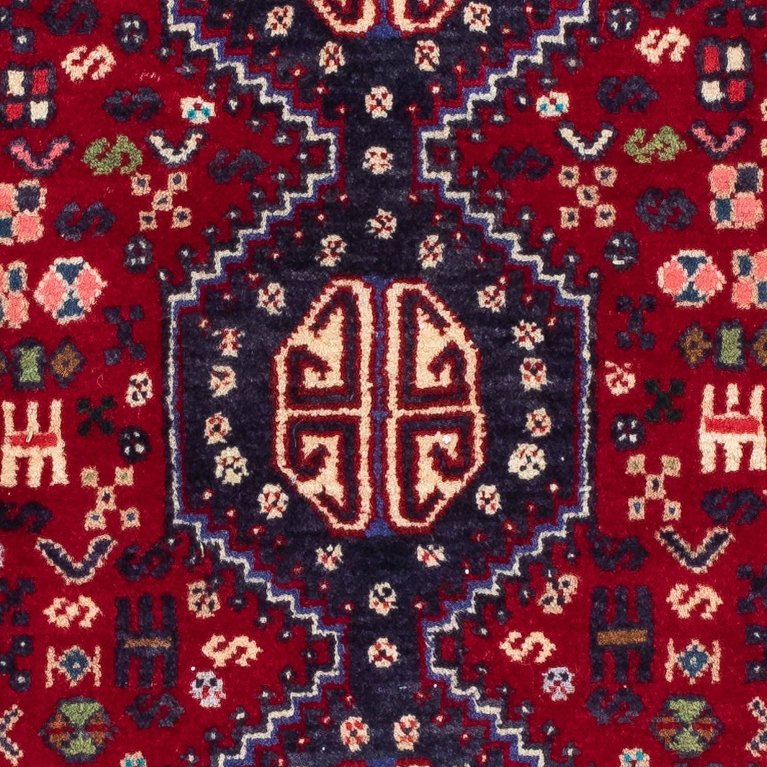 Alfombra persa - Nómada - 118 x 80 cm - rojo oscuro