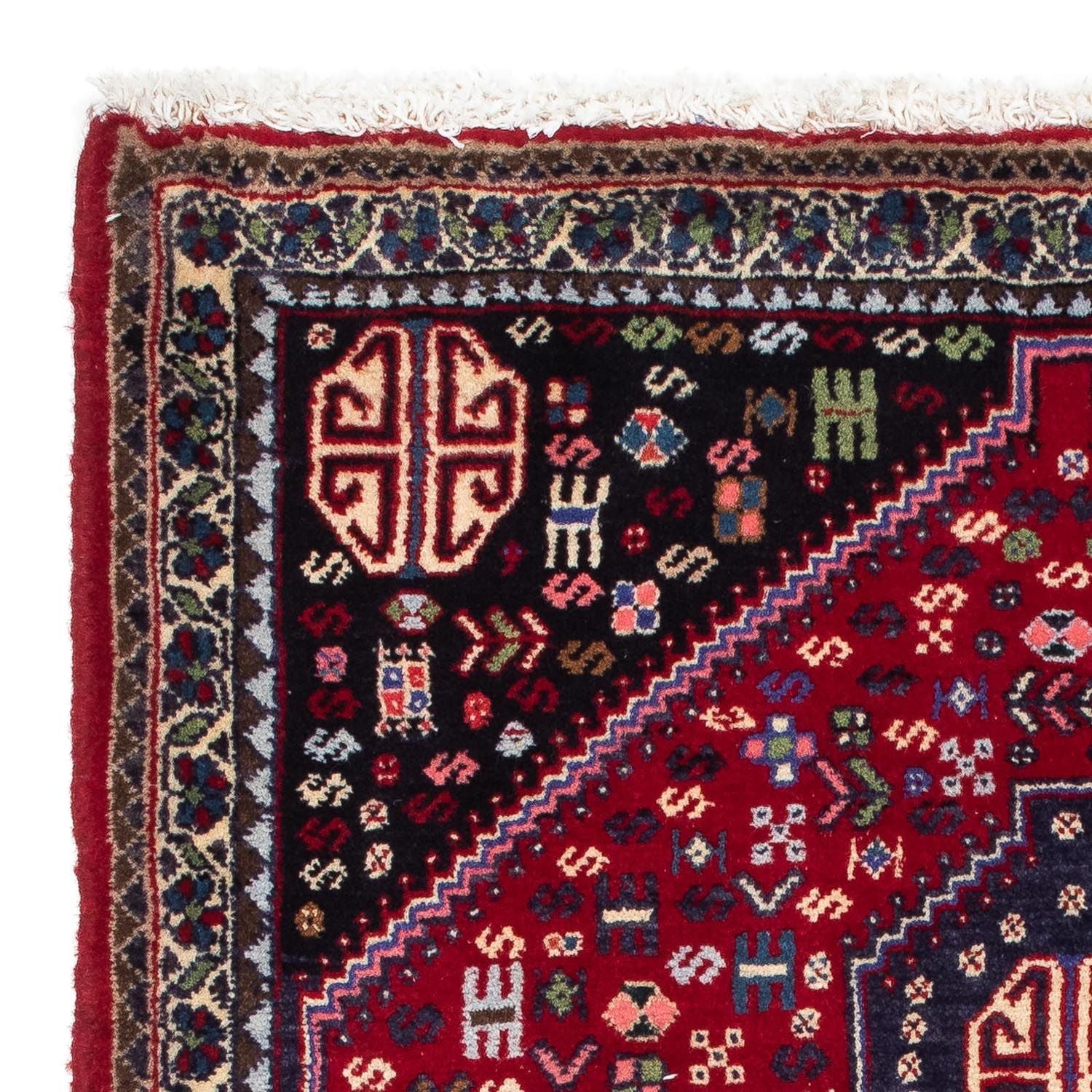 Alfombra persa - Nómada - 118 x 80 cm - rojo oscuro