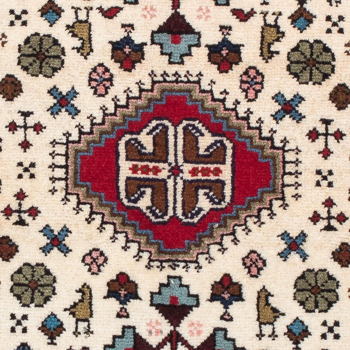 Alfombra persa - Nómada - 116 x 75 cm - beige