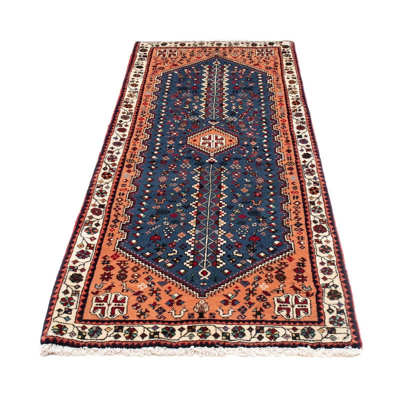 Alfombra de pasillo Alfombra persa - Nómada - 206 x 78 cm - azul oscuro