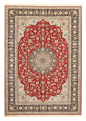 Alfombra Persa - Isfahan - Prima - 370 x 253 cm - rojo oscuro