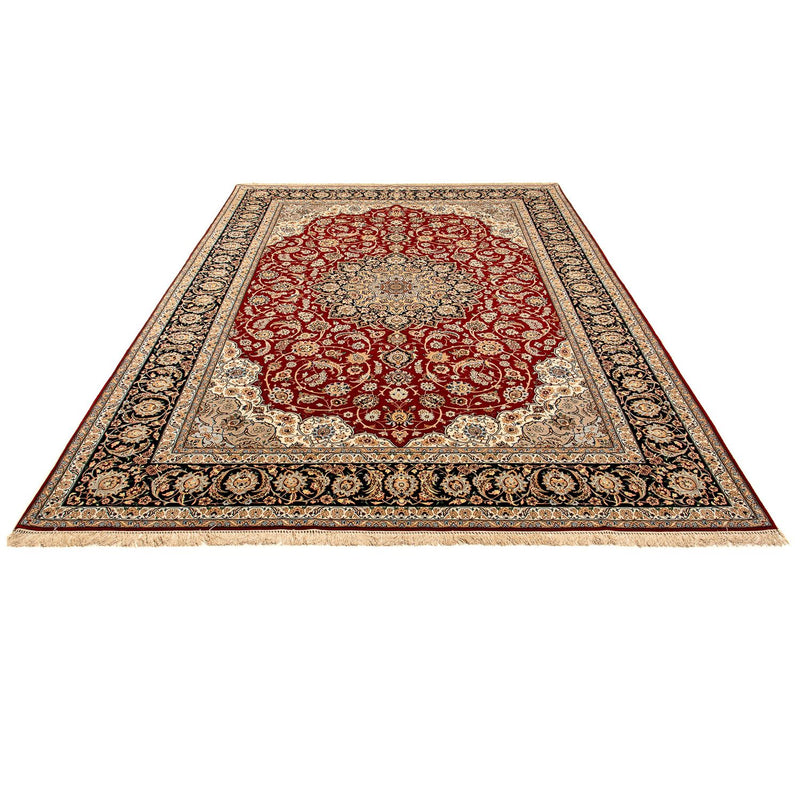 Alfombra Persa - Isfahan - Prima - 370 x 253 cm - rojo oscuro