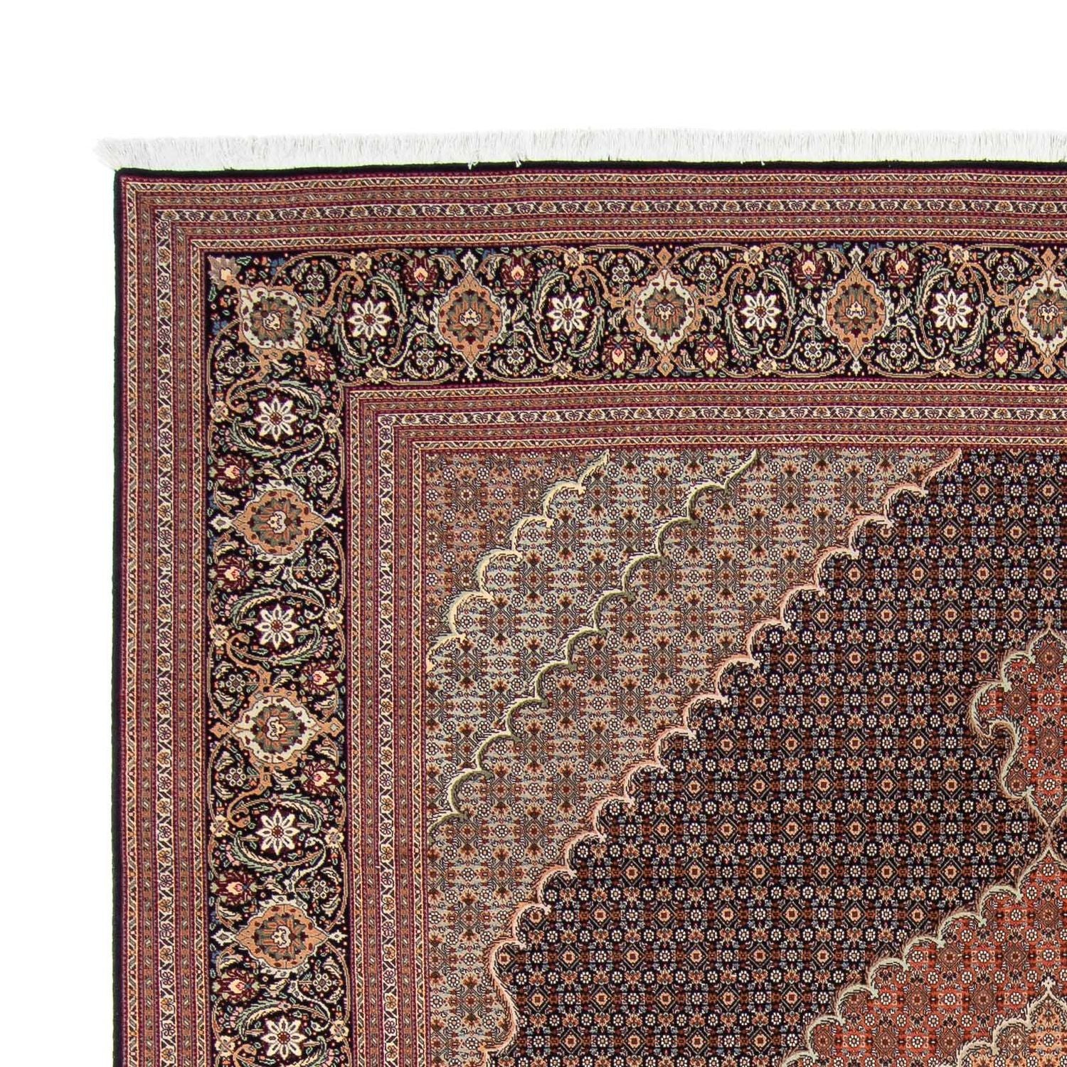 Alfombra persa - Tabriz - 303 x 250 cm - marrón claro