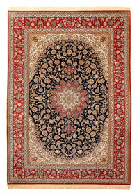 Alfombra Persa - Isfahan - Prima - 344 x 255 cm - rojo oscuro