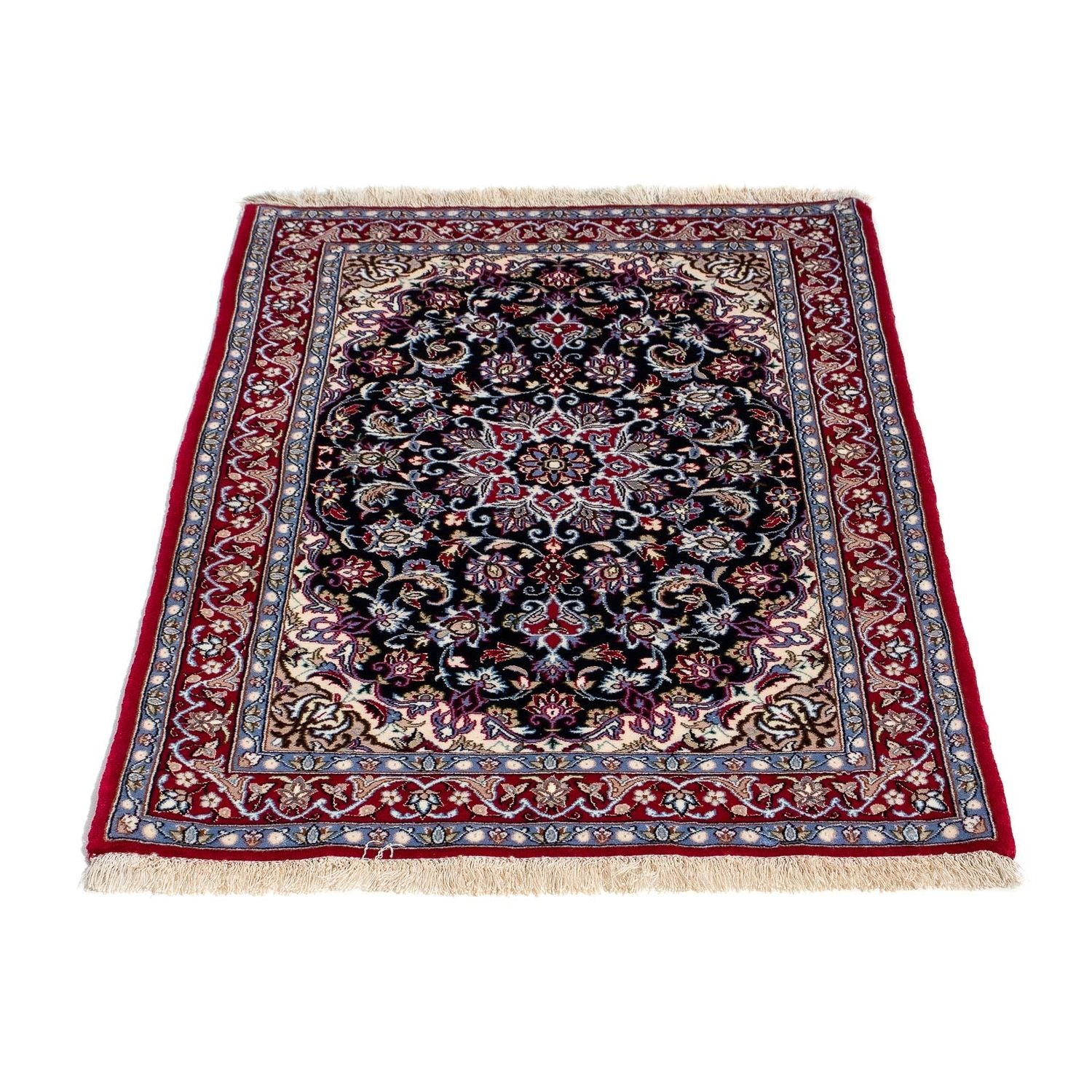 Alfombra Persa - Isfahan - Prima - 104 x 71 cm - rojo oscuro