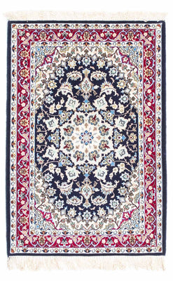 Alfombra Persa - Isfahan - Prima - 104 x 72 cm - azul oscuro