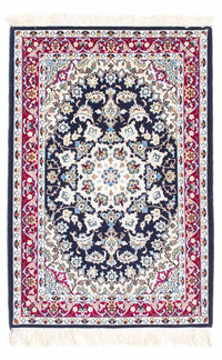 Alfombra Persa - Isfahan - Prima - 104 x 72 cm - azul oscuro