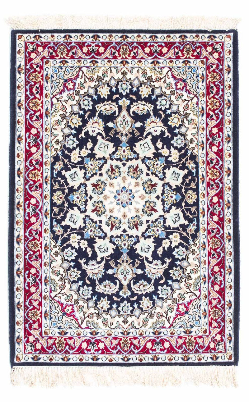 Alfombra Persa - Isfahan - Prima - 104 x 72 cm - azul oscuro