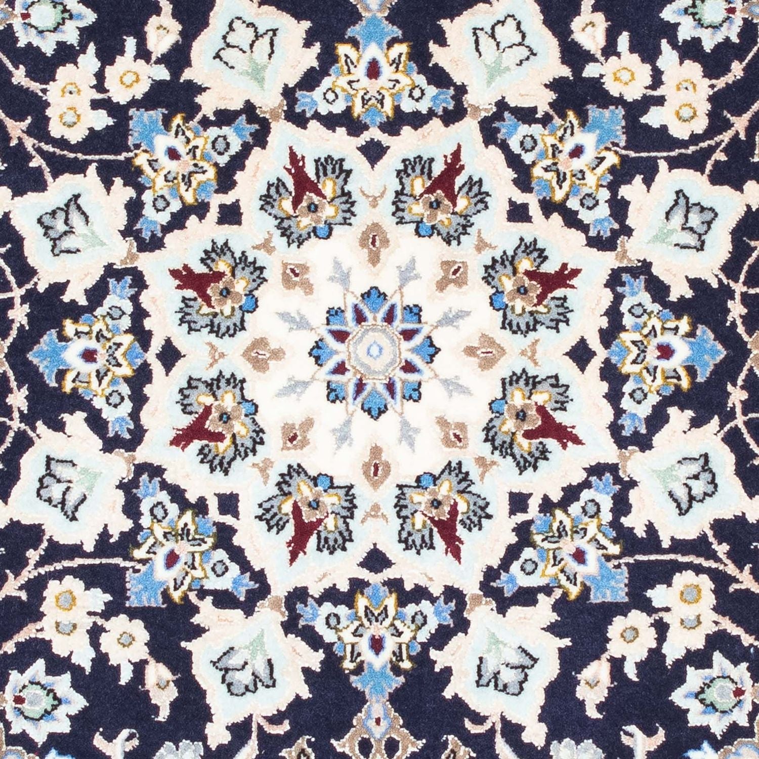 Alfombra Persa - Isfahan - Prima - 104 x 72 cm - azul oscuro
