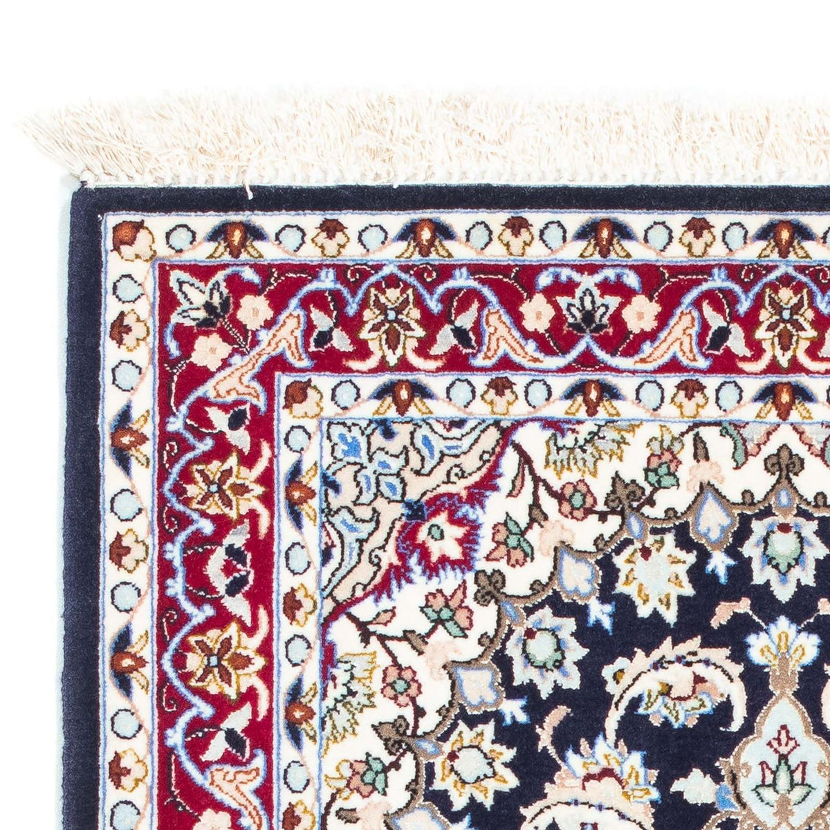 Alfombra Persa - Isfahan - Prima - 104 x 72 cm - azul oscuro