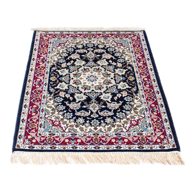 Alfombra Persa - Isfahan - Prima - 104 x 72 cm - azul oscuro