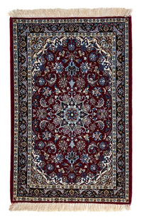 Alfombra Persa - Isfahan - Prima - 108 x 70 cm - rojo oscuro